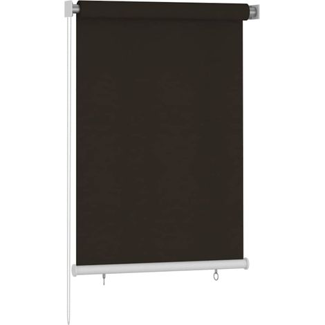 Tenda a rullo Tenda avvolgibile per Esterni 105(L)x140(A) cm Marrone HDPE (1/3)