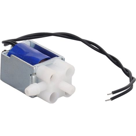 Électrovanne d'échappement à 2 positions, 3 voies, à réponse rapide, micro-solénoïde, normalement ouverte, 3,7 V CC, 105 mA, 0,39 W, 35 Ω (1/5)