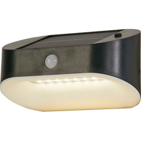 Searchlight Solar Applique d'extérieur en métal noir et polycarbonate blanc (1/4)