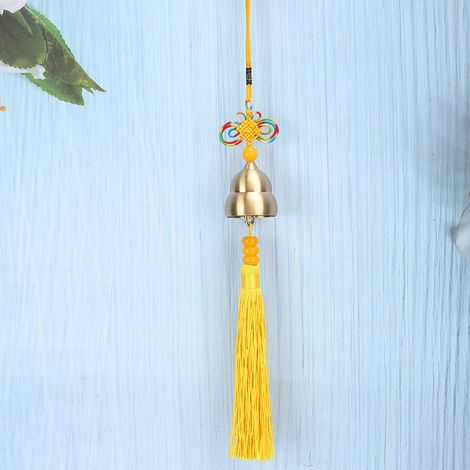 Pendentif en forme de gourde en laiton, cloche porte-bonheur feng shui, ornement de voiture, petite horloge murale créative et cadeau. (1/5)