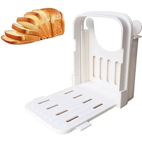 Trancheuse réglable pour pain maison, modèle pliable, pour toasts, bagels et sandwichs.-AquaForge (1/5)