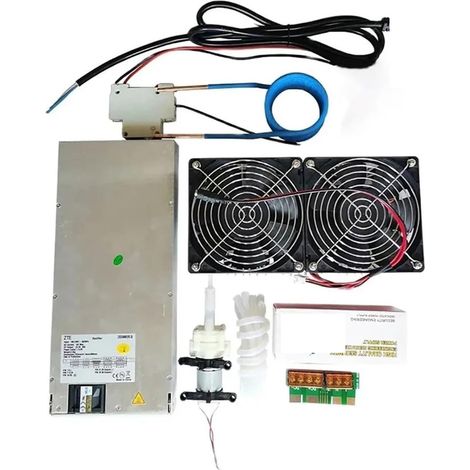 Outil de chauffage par induction ZVS Induction Heater 2500W Induction Heating PCB Board Heating Machine+Heating Coil+70mL Rucible+Pump+Power Supply (1/5)