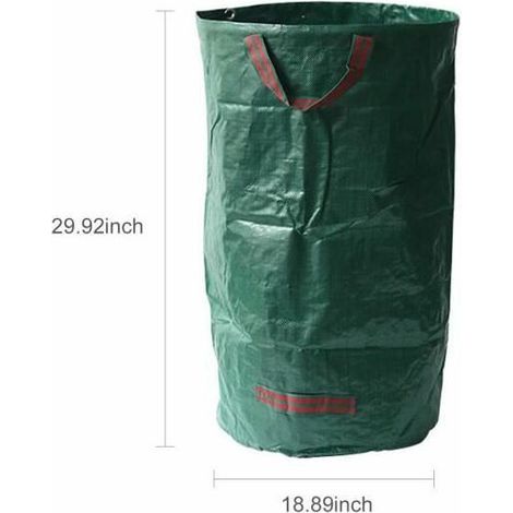 royaluxe - Sac à déchets de jardin, 31,71,79,132 gallons, sac à feuilles réutilisable, poubelle, type 272L Extérieur (1/4)