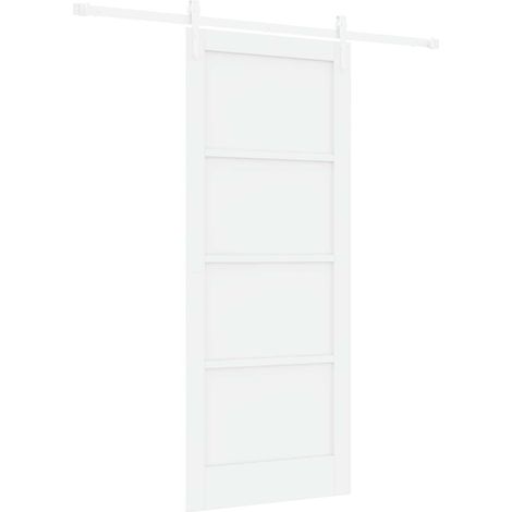 Maison Exclusive - Schiebetür ORKDAL Weiß 83 x 202 cm Massives Ki
