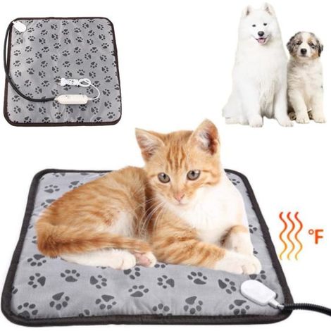 Heizmatte für Katzen Heizmatte für Hunde Heizmatte für Haustiere Verbesserte elektrische Heizmatte Wasserdichte, verstellbare Heizmatte Heizdecke (1/5)