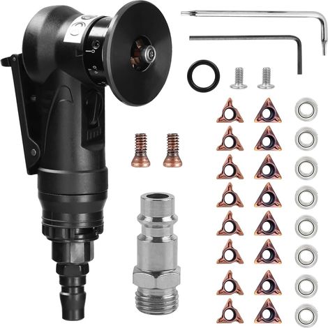 Machine De Chanfreinage Pneumatique, Chanfreineuse Pneumatique Mini Outil De Chanfreinage à Air Pneumatique Pour Le Chanfreinage Et L'éBavurage Outil D'éBavurage En MéTal Portable 30 000 Tr/Min (1/5)