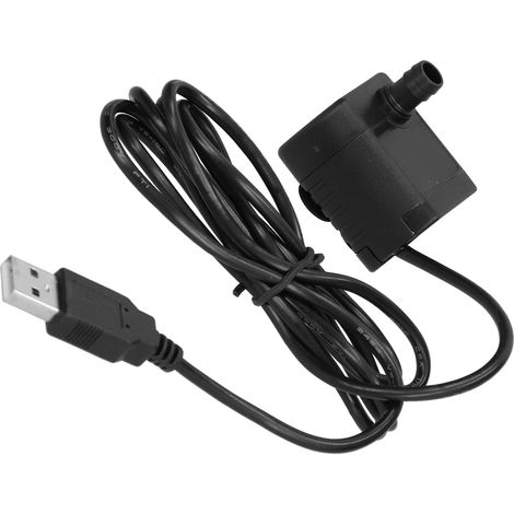 Bürstenlose Mini-Tauchpumpe mit USB-Anschluss und Saugnapf, 12 V DC, 200 l/h, 150 cm Förderhöhe (1/5)