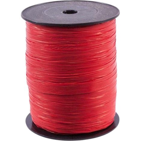 Rocchetto di nastro rosso opaco, 12 mm x 50 mt (kit da 3)