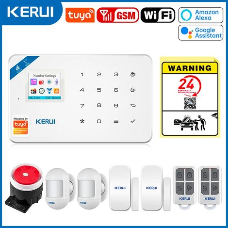 (Pack 2) Système d'alarme de sécurité Tuya Smart WiFi GSM, compatible avec Alexa Home, antivol (1/5)