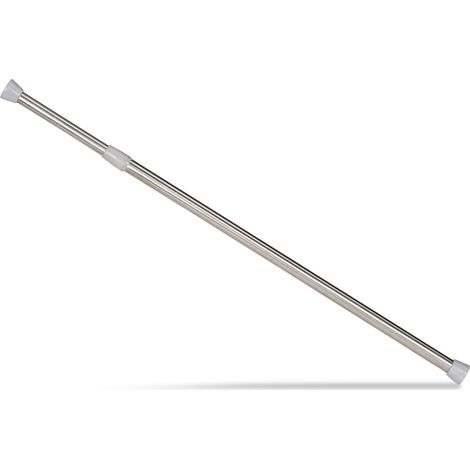 Barre Télescopique Tringle à Rideaux Douche Tige Encadrement Porte etc. Sans Perçage Inox, 66-110 cm (1/5)