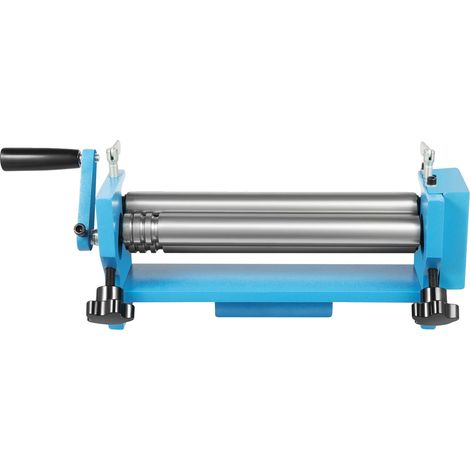 Machine à rouleaux à glissière, plieuse en métal robuste, fonctionnement manuel, Bleu (1/2)