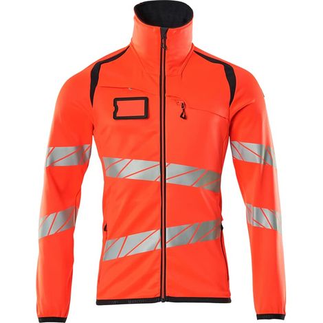 Mascot Fleecepullover mit Reißverschluss 19103 Gr. M hi-vis rot/schwarzblau (1/5)