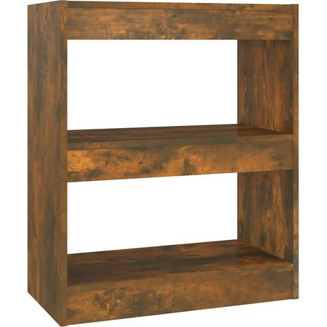 Maison Exclusive - Bücherregal/Raumteiler Räuchereiche 60x30x72 c (1/5)