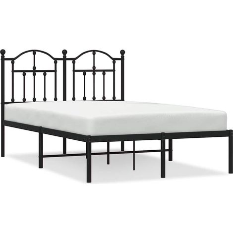 Maison Exclusive - Giroletto con Testiera in Metallo Nero 120x200 cm (1/5)