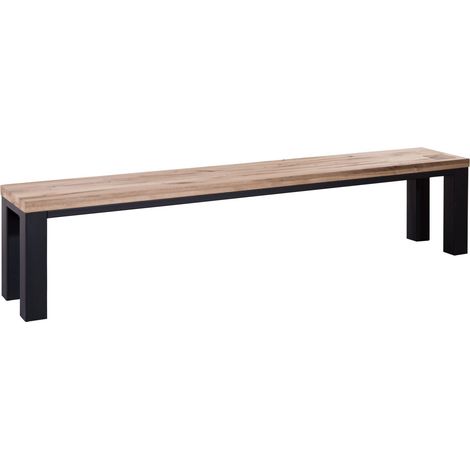 Bank Wildeiche 200x35x45 bianco geölt VILLANDERS 225