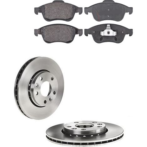 KIT FRENI ANTERIORI compatibile con RENAULT MEGANE III COUPE' (DZ0/1) - DISCHI + PASTIGLIE OEM: P 68 050 / 17976 /SOSTITUZIONE DIRETTA/BASSA POLVERE/SILENZIOSO (1/5)