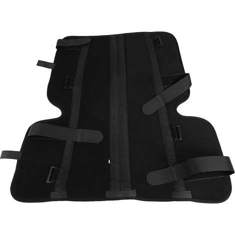 Genouillère renfort fort taille réglable confortable respirante support genou avec barres métalliques noir L (1/5)