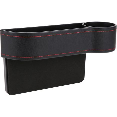Boîte de rangement multifonctionnelle pour coutures de sièges auto - Accessoire intérieur automobile (Sièges passager avant noirs) (1/5)