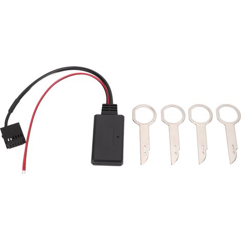 Adaptateur Bluetooth AUX 12 broches sans fil avec outil de dépose radio pour Ford Mondeo Focus C-Max 6000CD (1/5)