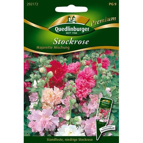 Quedlinburger Stockrose Majorette Mischung - Blumensamen