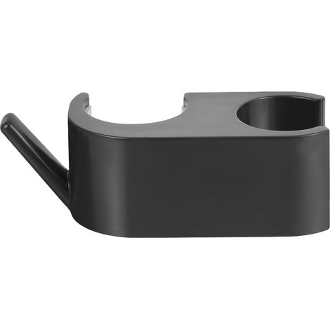 HOMSFOU Support de pommeau de douche sans perçage avec fixations anti-humidité, double fixation en ABS et crochet antirouille pour tube de douche (1/5)