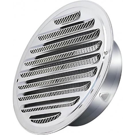 Acier Inoxydable Rond Grille de Ventilation de Tuyau D'échappement 150mm, Capot de Sortie D'air, Grille D'évacuation D'air Ronde, Hotte de Désenfumage Avec Moustiquaire (1/5)