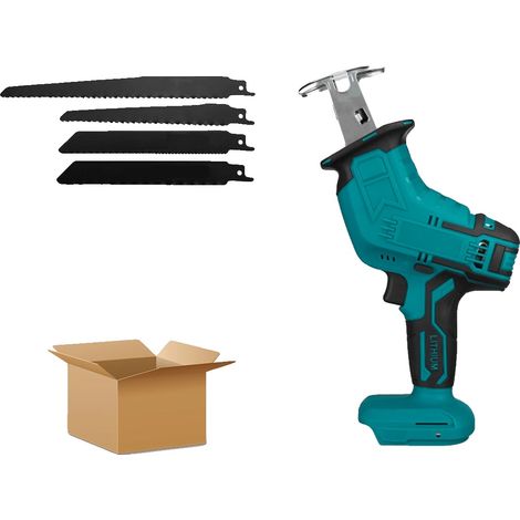 Scie sabre sans fil, haute vitesse, design ergonomique, Bleu (1/2)
