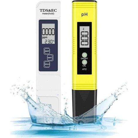 Tester di pH Ulisem per piscine, misuratore di pH 4 in 1, TDS elettronico, test di qualità dell'acqua e pH per acquari, idroponica e piscine. (1/4)