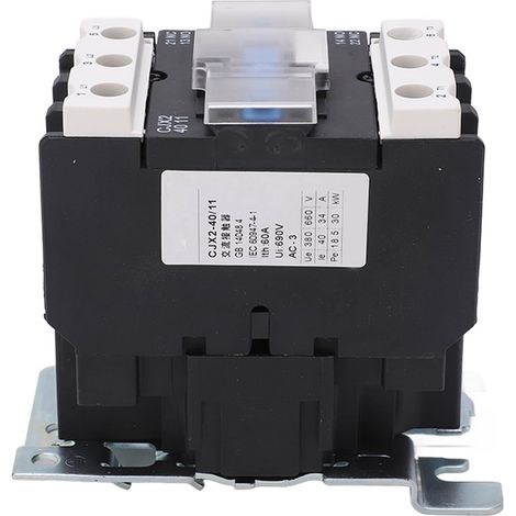 Contacteur modulaire 220V 40A 3P argent points de contact 50-60Hz ABS distribution électrique industriel domestique (1/5)