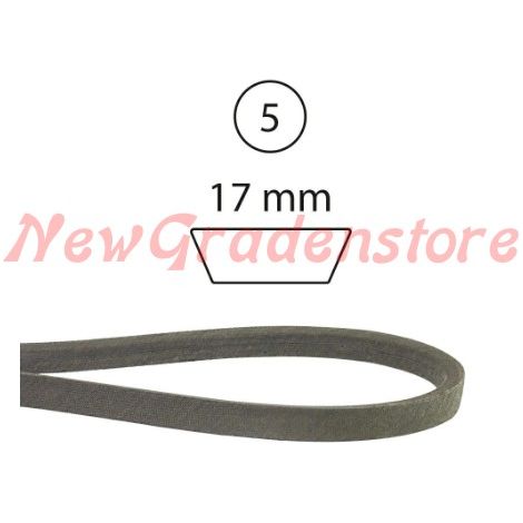 Cinghia piatto lame trattorino tre lame scarico posteriore 5/8''x125'' 7540452 520414