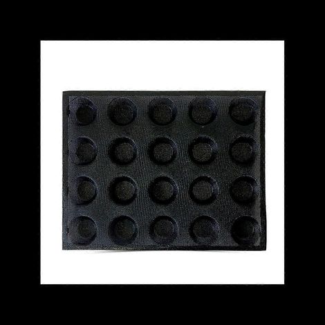 20 trou moule en silicone gâteau T mini pizza Model rond hamburger moule (1/5)