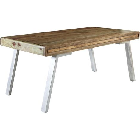 Aspen Medium Dining Table - Metal/Wood - L90 x W150 x H76 cm (1/3)