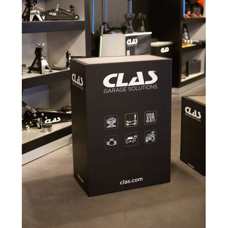 Presentoir podium carton alveolaire 700x400x1000Presentoir podium carton alveolaire 700x400x1000- PR 3500 - CLAS Equipements (1/2)