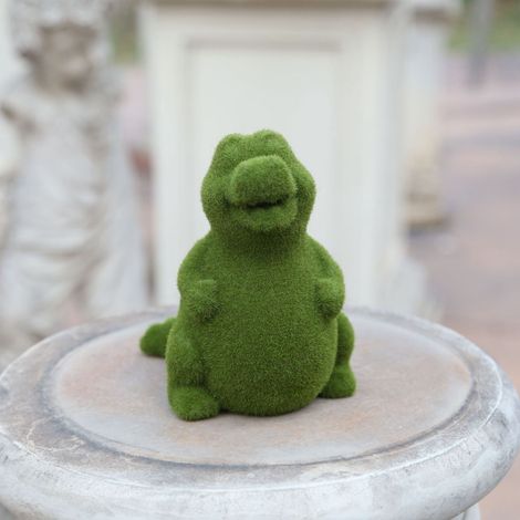 Statuette Animal Flockée Style Européen Résine Artisanale Mousse Simulée Décor Jardin Type D (1/3)