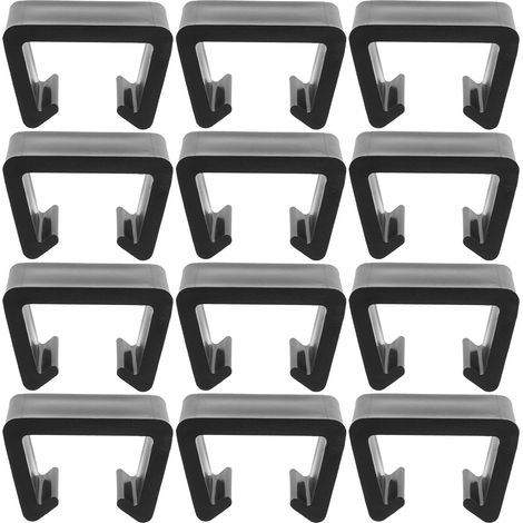 12 clips de fixation pour mobilier jardin en rotin, canapés et (1/5)