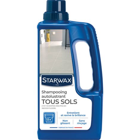 Shampooing autolustrant pour sols intérieurs 1L STARWAX