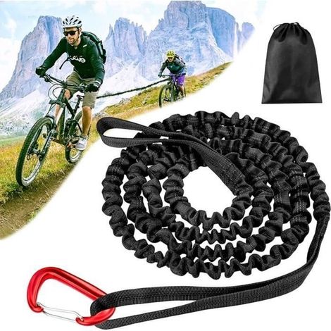 Bicycle Tow Rope, 3M Elastic Rope, Bicycle Tow Strap for Children, 200KG Load Capacity, Traction Strap for [760] (1/4)