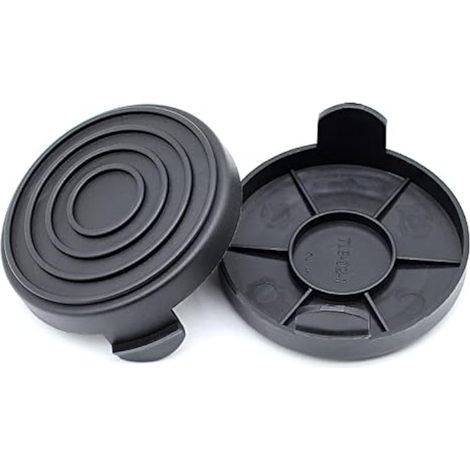 Set di 2 copri mulinello compatibili per Gardenline GLR GLT, Einhell GC-ET 4530, colore nero.