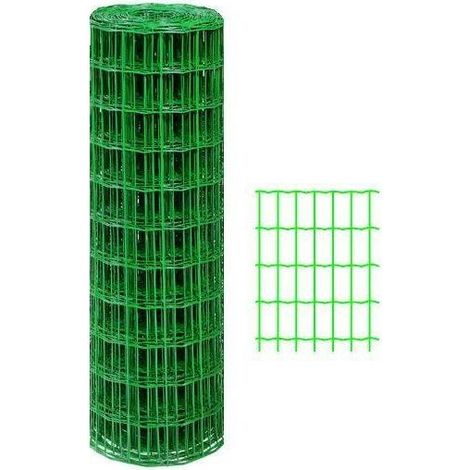 Rete Recinzione Elettrosaldata T/Italia 75X60 Plastic Mt.10 H.Cm. 200