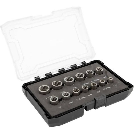 C.K T4361 Kit de dévidage pour vis et écrous endommagés, 3/8, 13 pièces