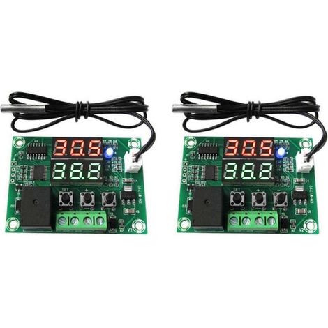 2x DC12V XH-W1219 Hochwertiger NTC-Sensor-Schaltregler-Sensormodul Temperaturregler Thermostat (1/5)
