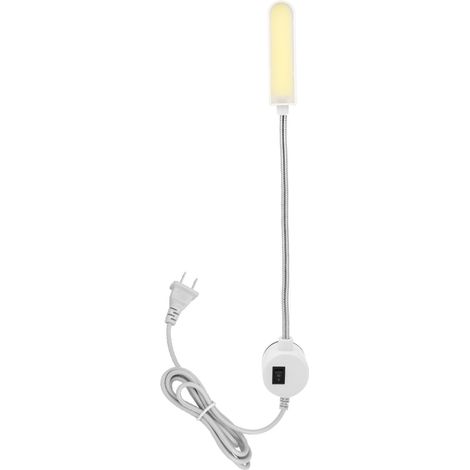 Lampe de bureau LED à col de cygne avec base magnétique et interrupteur, 90-265V fiche US, pour tatouage, couture, bureau ou maison (1/5)