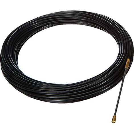 Electraline 61055 Sonda Tiracavi in Nylon, 20 m, Diametro 4 mm, Nero (1/4)