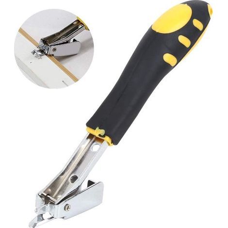 Longziming - Agrafeuse manuelle - Outil ergonomique pour le bureau et la maison - Sûr et efficace pour l'école, la maison et le bureau - Robuste et durable (1/5)