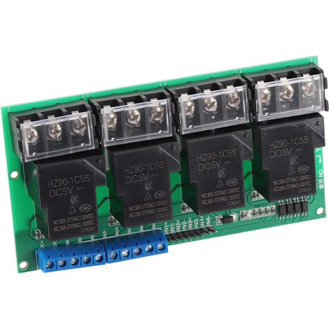 Bedienfeld für Vierwege-Hochleistungsrelaismodul mit Optokoppler-Isolation 30 A YYG-4 DC5V (1/5)