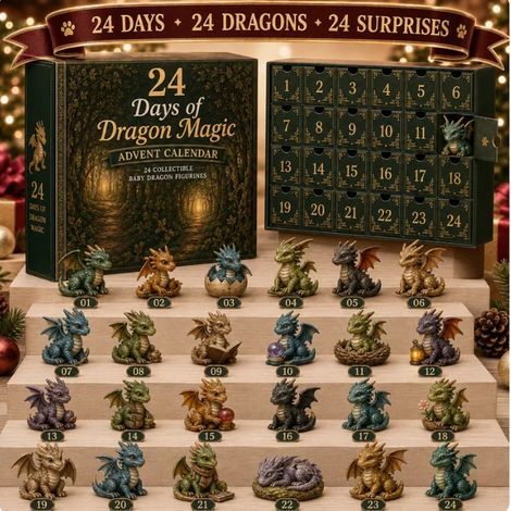 Calendario dell'Avvento Drago della Foresta 2026 - Scatola a sorpresa 2D