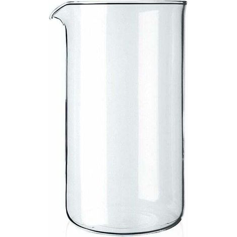 Verre à piston de rechange 8 tasses, XU, Transparent, 1 litre - diamètre 10 cm,, produit qualité supérieure, durable et fiable, matériaux sélectionnés, conforme normes - KZQ (1/4)