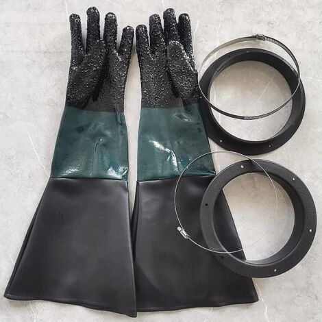 Gants de sablage SandBlaster Parts 60 cm ou anneaux pour armoire Sandblast H607 (1/5)