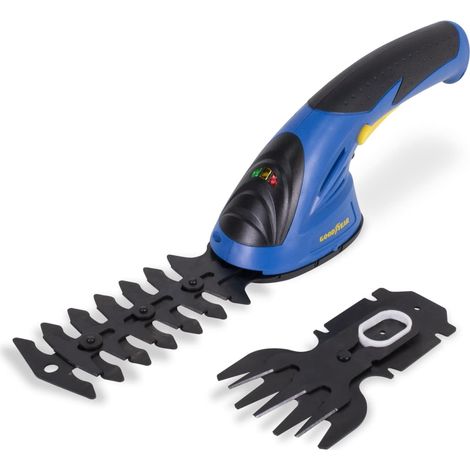 Cisaille à Gazon Électrique 2-en-1 Sans Fil, Taille-Herbe et Sécateur pour Arbustes, Cisailles de Jardin à Batterie 3.6V LI-ION, Outil Léger et Ergonomique 1100 RPM (1/5)