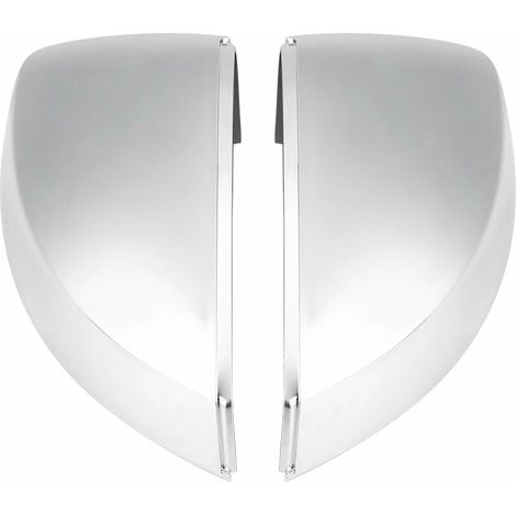 Pair of Matte Chrome Mirror Cover Caps for Audi A3 S3 8V 13-18 (1/5)